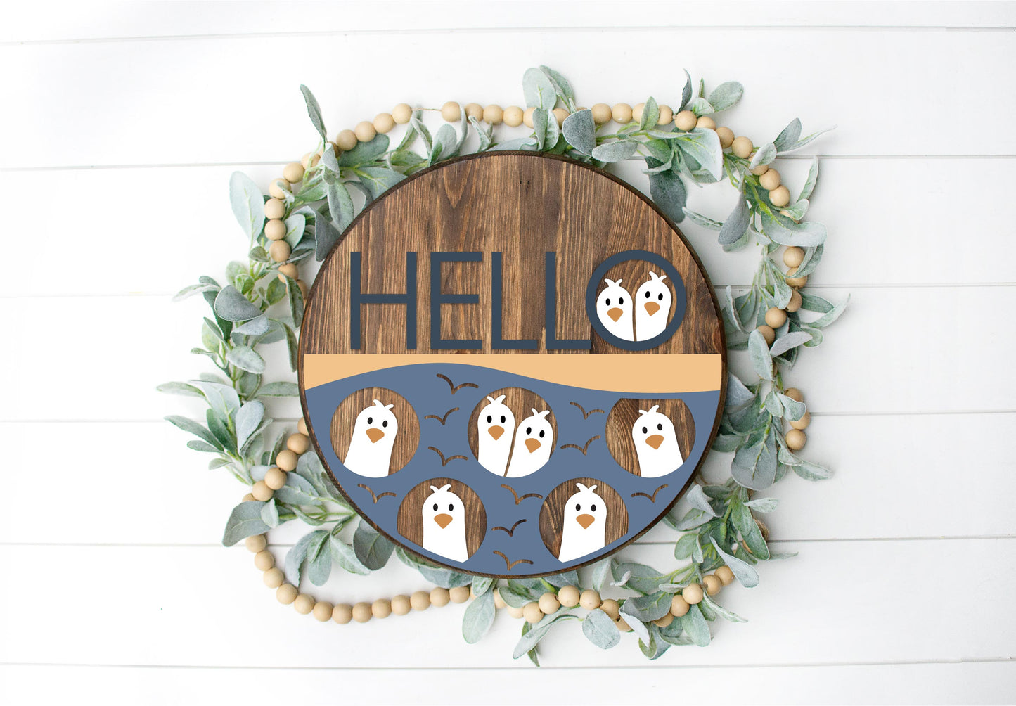 Hello Stars and Stripes and Hello Seagulls - 16" Rounds