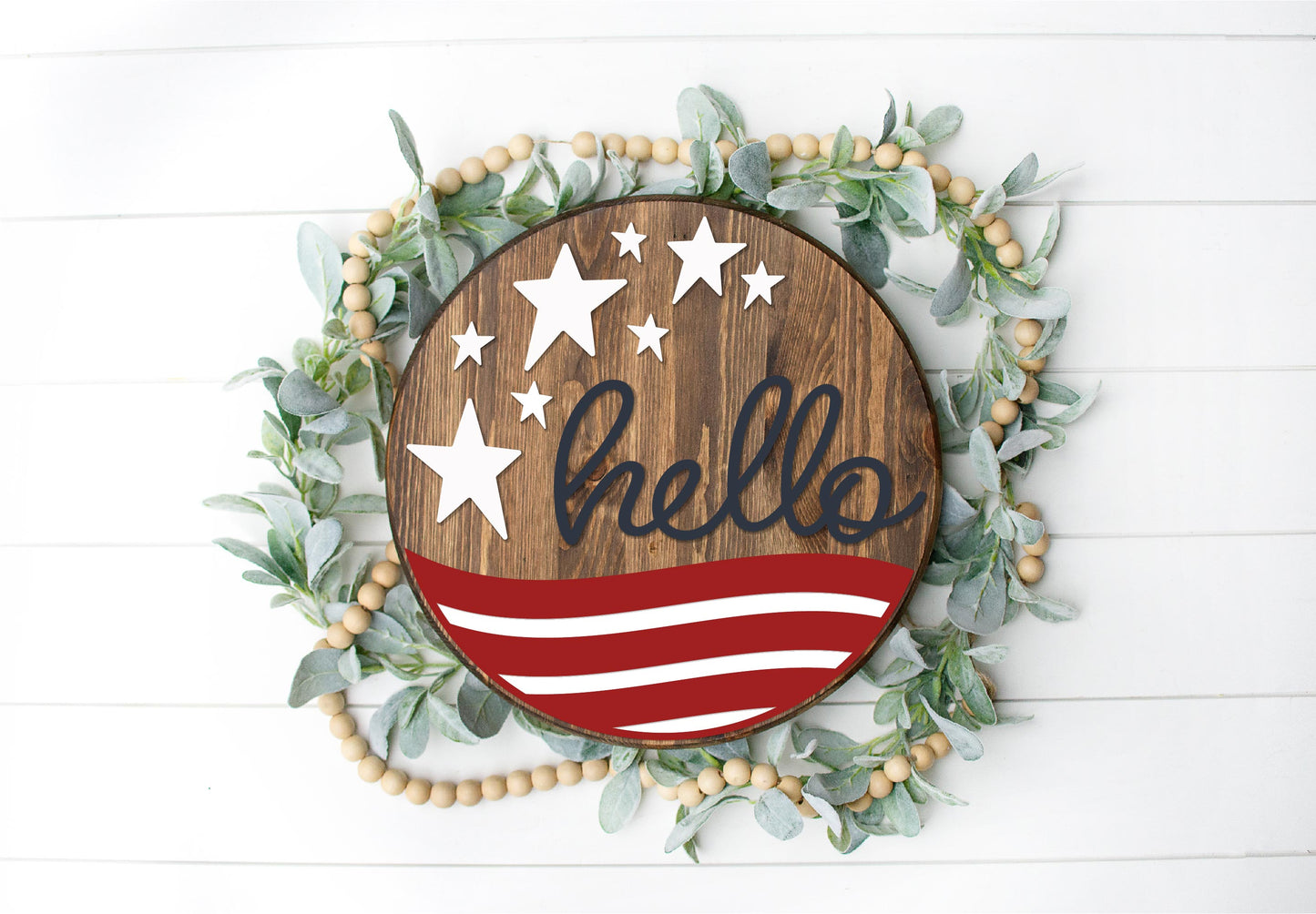 Hello Stars and Stripes and Hello Seagulls - 16" Rounds