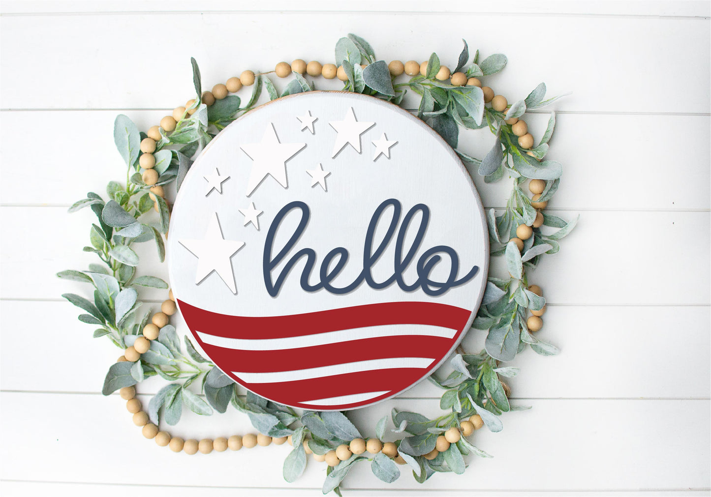 Hello Stars and Stripes and Hello Seagulls - 16" Rounds