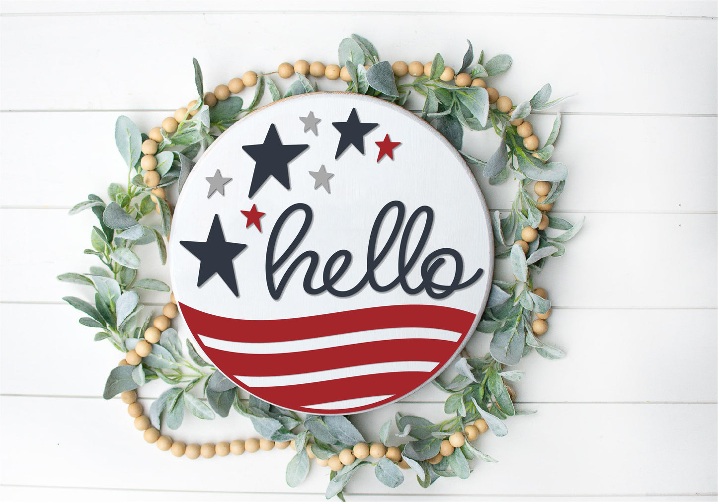 Hello Stars and Stripes and Hello Seagulls - 16" Rounds