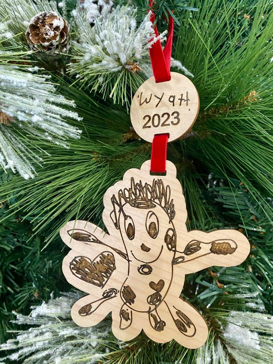 Kid's Drawing Ornament